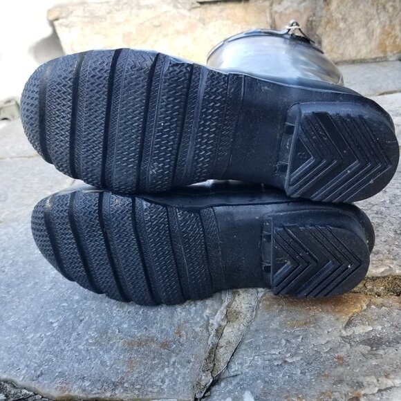 Hunter Extended Calf Tall Gloss Rain Boots Size 6 - Picture 7 of 13